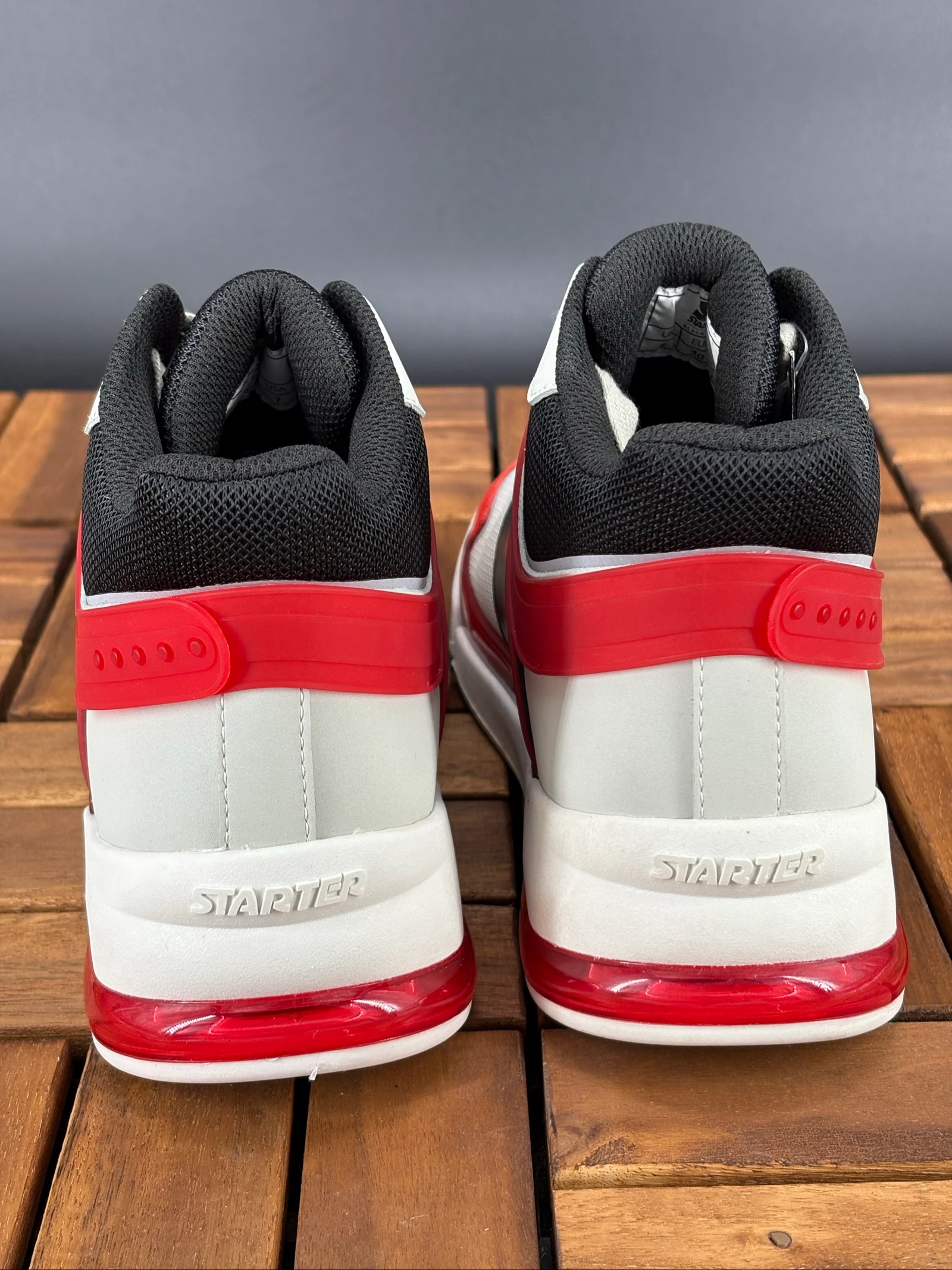 T40 Baskets montantes Starter rouges et blanches – photo 7